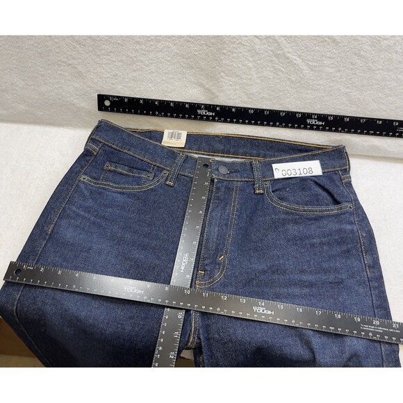 Levi's 505 Regular Jeans Men's 33x32 Blue Dark Wash Straight Leg American Denim - Picture 9 of 11